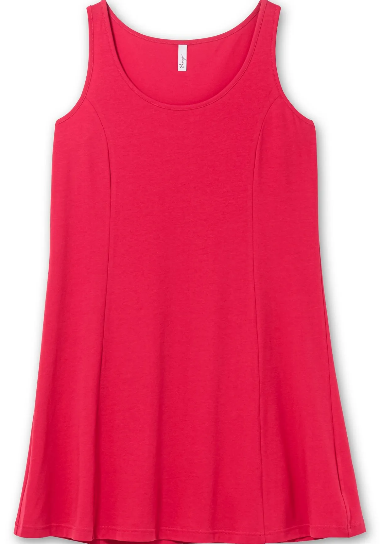 Knielanges, ärmelloses Kleid in A-Linie