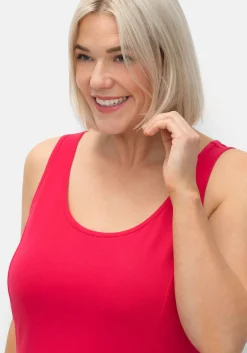 Knielanges, ärmelloses Kleid in A-Linie