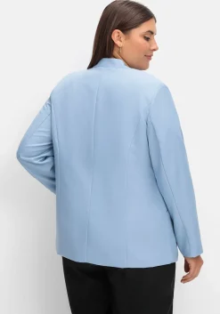 Kragenloser Blazer mit Hakenverschluss