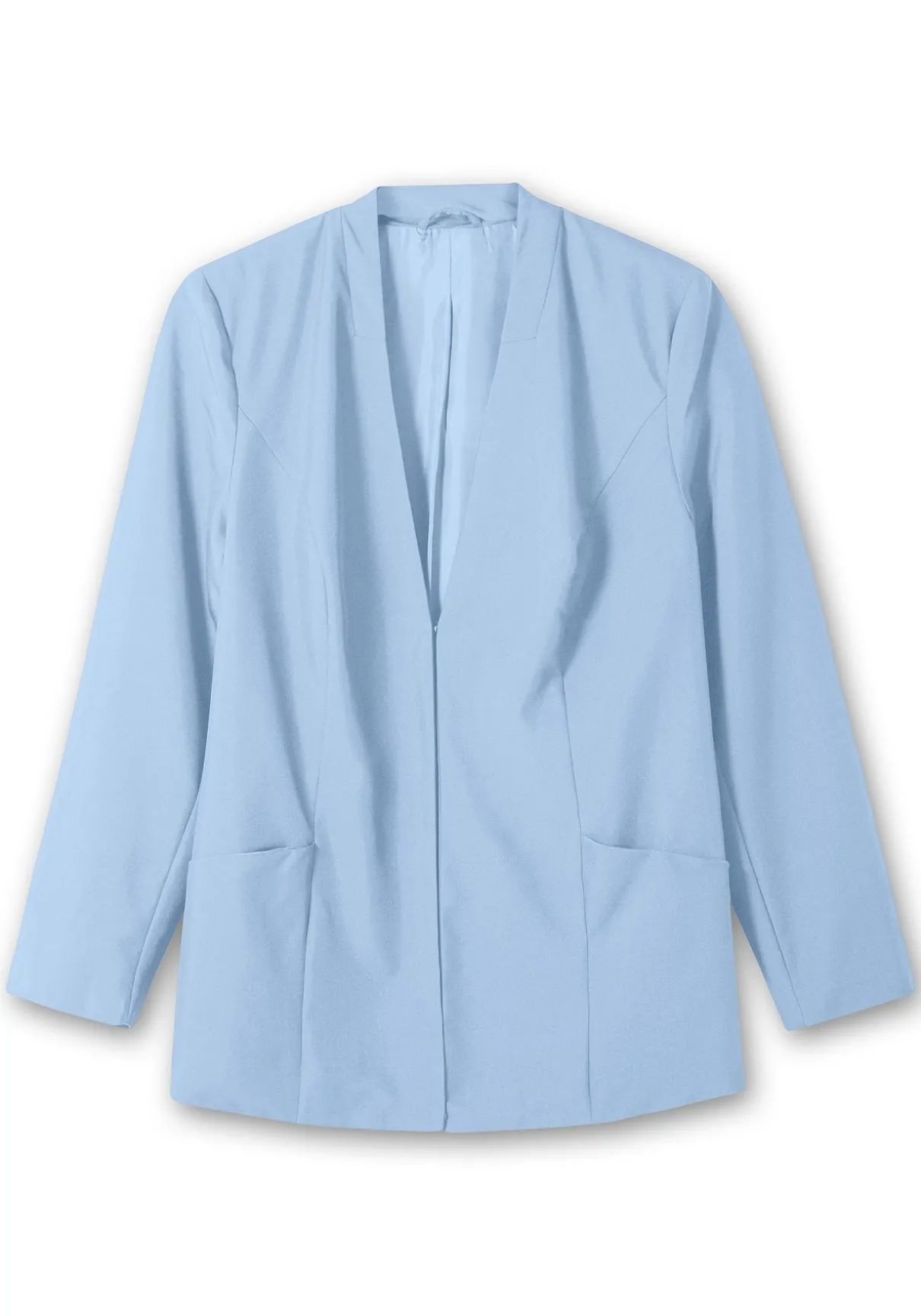 Kragenloser Blazer mit Hakenverschluss