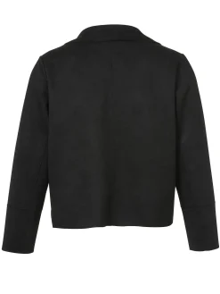 Kurze Bikerjacke in offener Form, mit Reverskragen