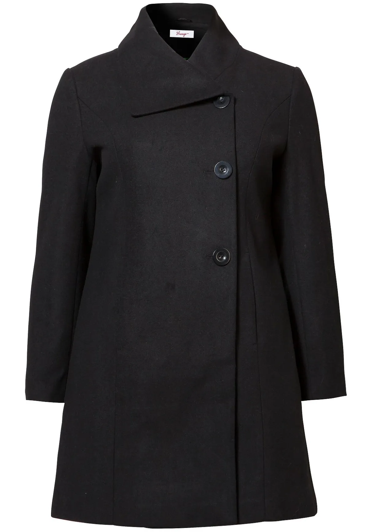 Kurzmantel mit asymmetrischem Kragen