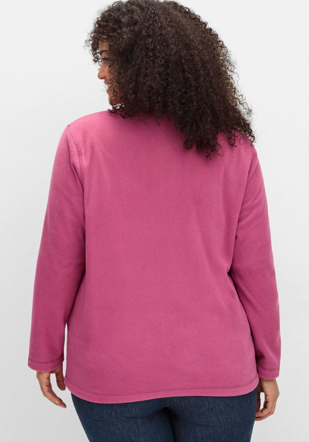 Kuschelige Fleecejacke mit Reißverschluss