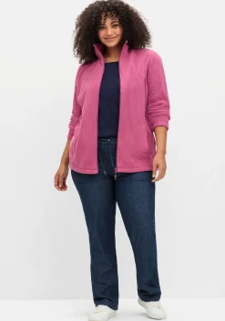 Kuschelige Fleecejacke mit Reißverschluss