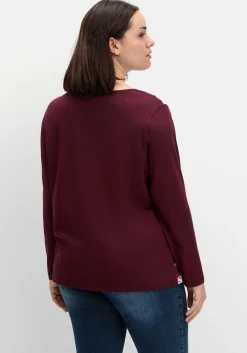Langarmshirt mit bedrucktem Vorderteil