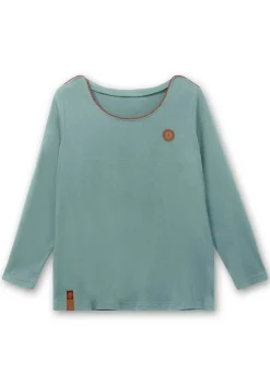 Langarmshirt mit Kontrastpaspeln