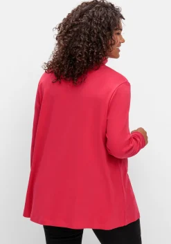 Langarmshirt mit Rollkragen, in A-Linie