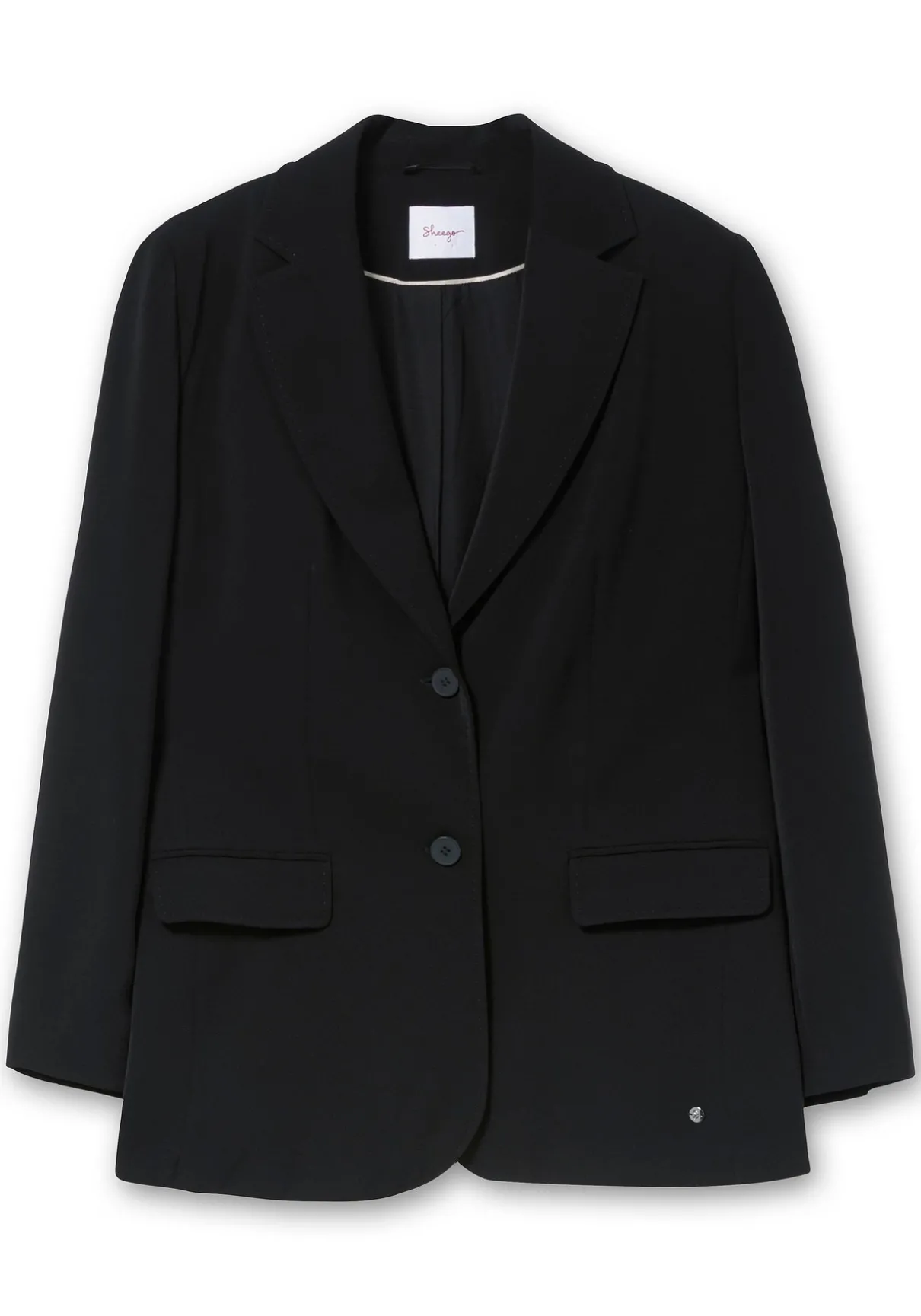 Langer, taillierter Blazer mit Reverskragen