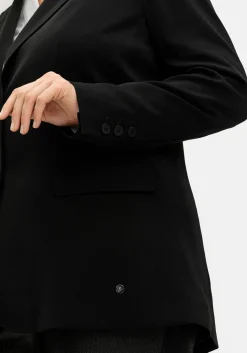 Langer, taillierter Blazer mit Reverskragen
