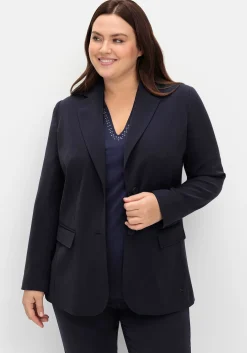 Langer, taillierter Blazer mit Reverskragen