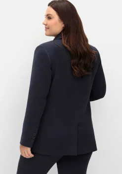 Langer, taillierter Blazer mit Reverskragen