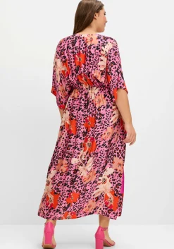 Langes Kleid mit weiten Halbärmeln