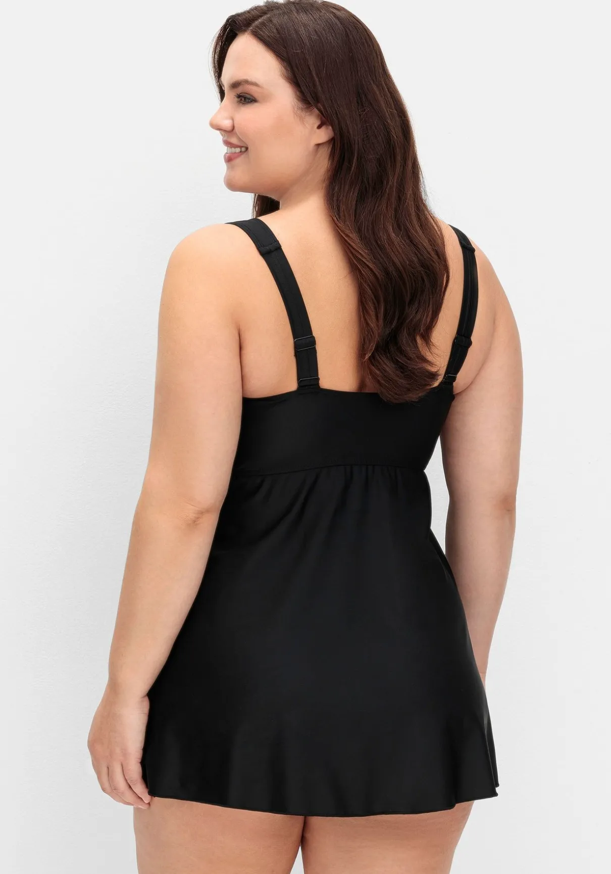 Langes Tankini-Oberteil, mit wattierten Softcups