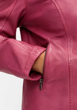 Lederjacke aus Lammnappa, mit Stehkragen