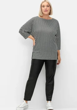 Leggings aus leicht glänzendem Lederimitat