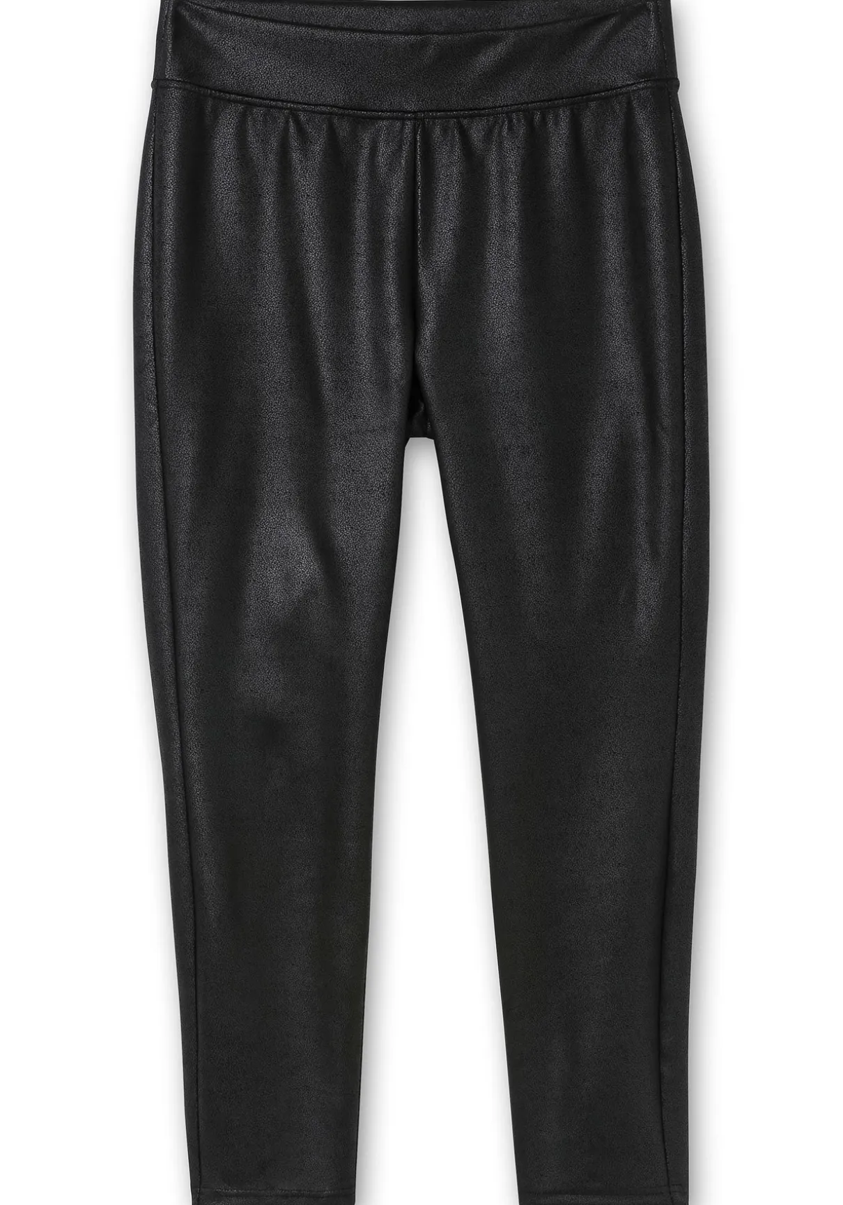Leggings aus leicht glänzendem Lederimitat