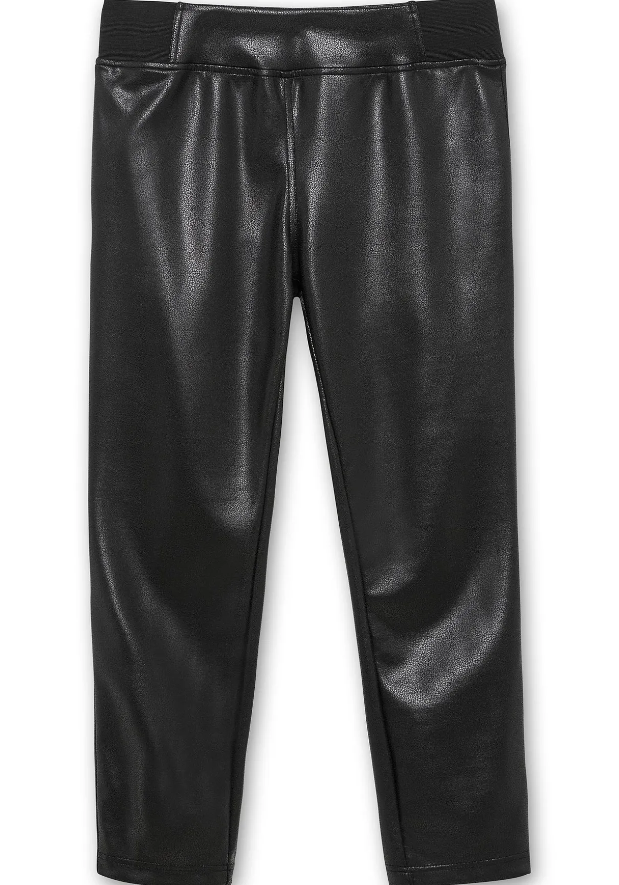 Leggings in glänzender Lederoptik