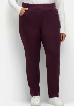 Leicht glänzende Schlupfhose mit Fleece-Innenseite