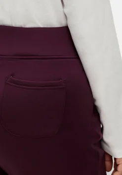 Leicht glänzende Schlupfhose mit Fleece-Innenseite