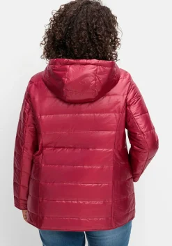 Leicht wattierte Steppjacke mit Kapuze