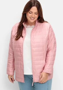 Leicht wattierte Steppjacke mit Stehkragen