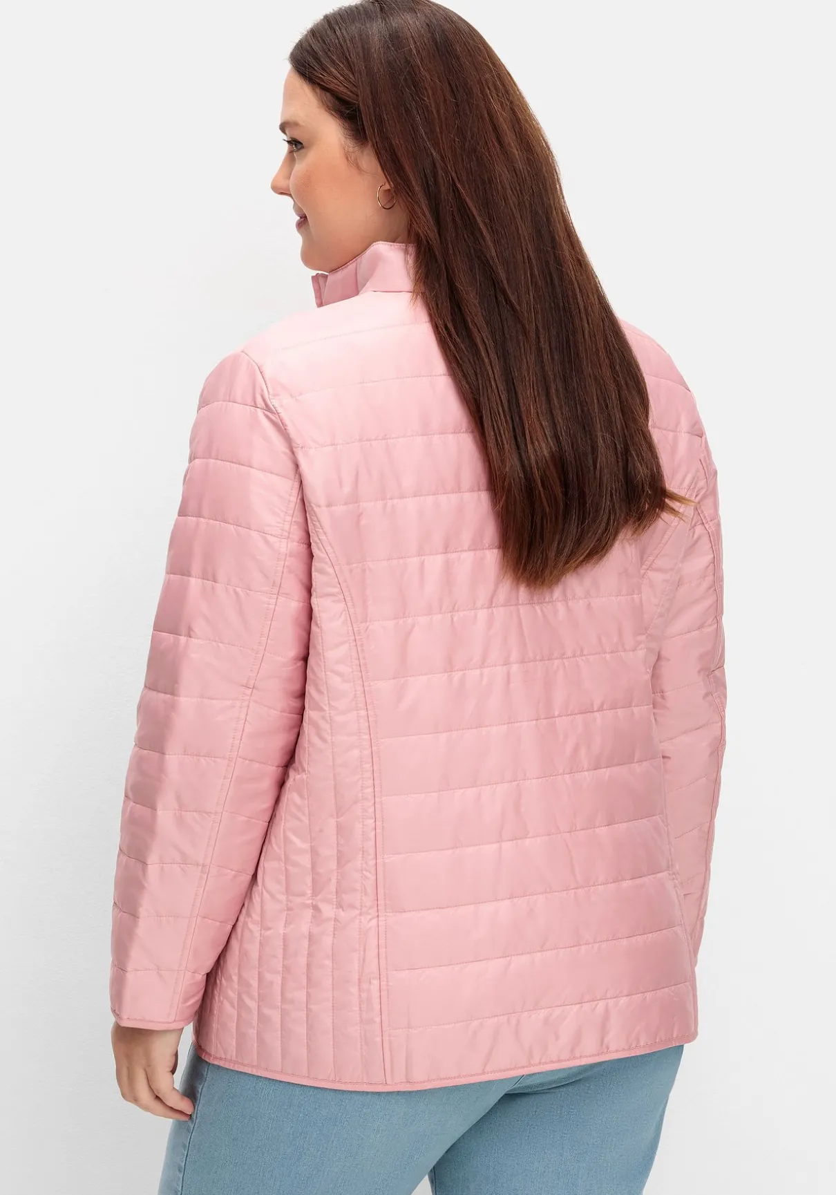 Leicht wattierte Steppjacke mit Stehkragen