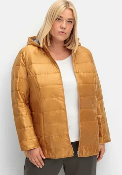 Leicht wattierte Steppjacke mit Kapuze