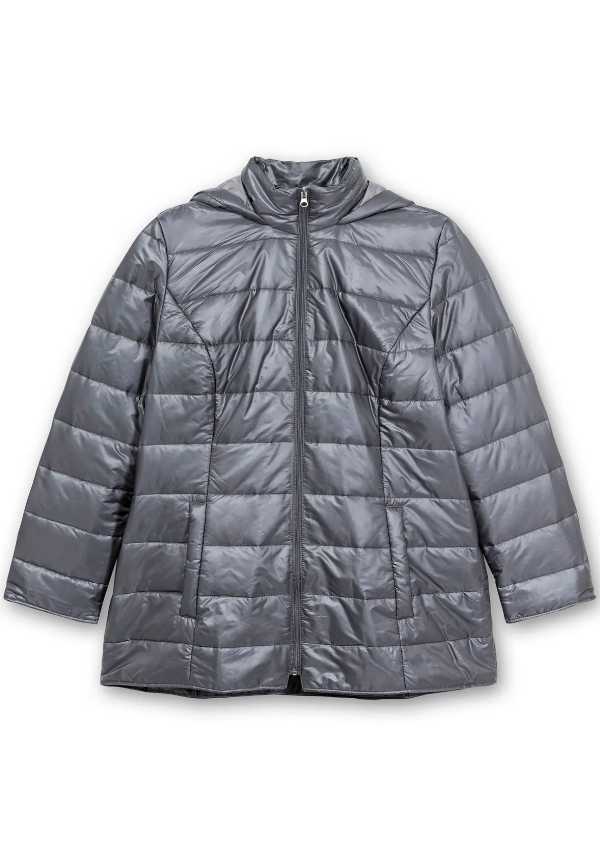 Leicht wattierte Steppjacke mit Kapuze