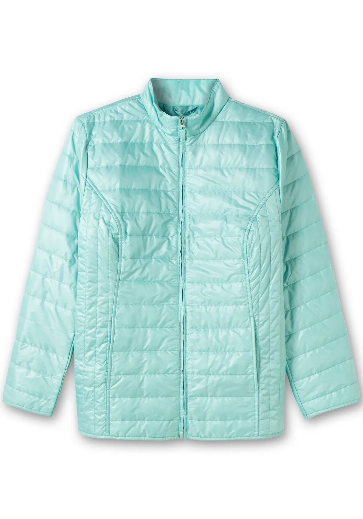 Leicht wattierte Steppjacke mit Stehkragen