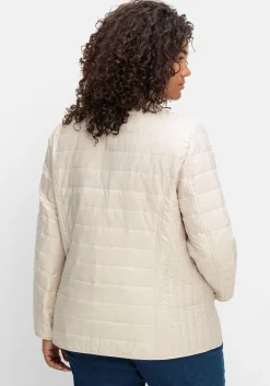 Leicht wattierte Steppjacke mit Stehkragen