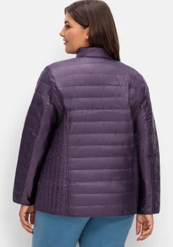 Leicht wattierte Steppjacke mit Stehkragen