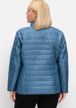 Leicht wattierte Steppjacke mit Stehkragen