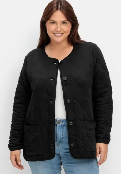 Leicht wattierte Sweatjacke mit Steppung