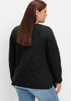 Leicht wattierte Sweatjacke mit Steppung