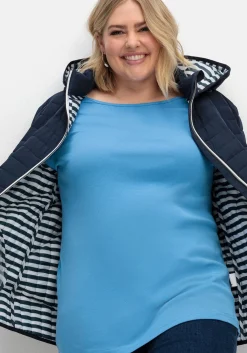 Leichte Steppjacke mit abnehmbarer Kapuze