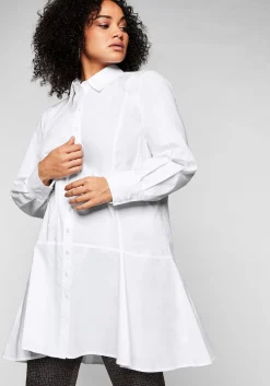 Longbluse mit ausgestelltem Saum