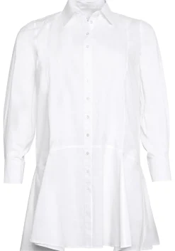 Longbluse mit ausgestelltem Saum