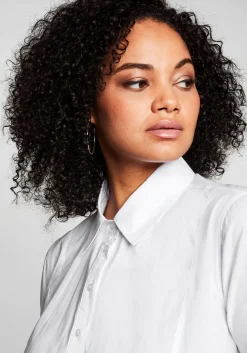 Longbluse mit ausgestelltem Saum