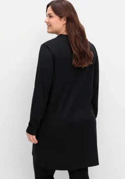 Longshirt aus Interlock, im Vokuhila-Schnitt