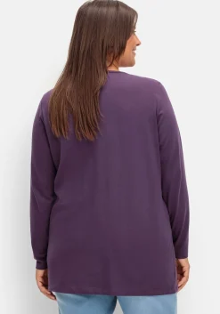 Longshirt mit aufgesetzten Taschen
