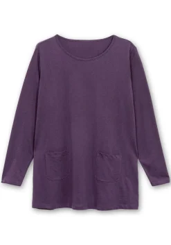 Longshirt mit aufgesetzten Taschen