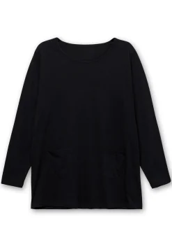 Longshirt mit aufgesetzten Taschen