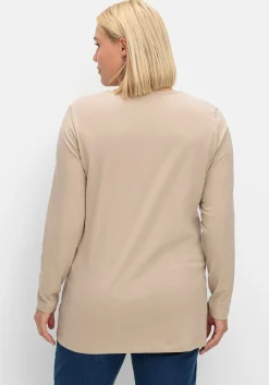 Longshirt mit aufgesetzten Taschen
