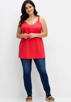 Longtop mit Knotendetail am Träger