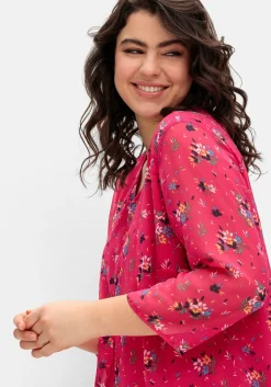 Longtunika im Lagenlook, mit Blumenprint