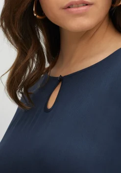 Longtunika in A-Linie, mit Lochmusterdetails