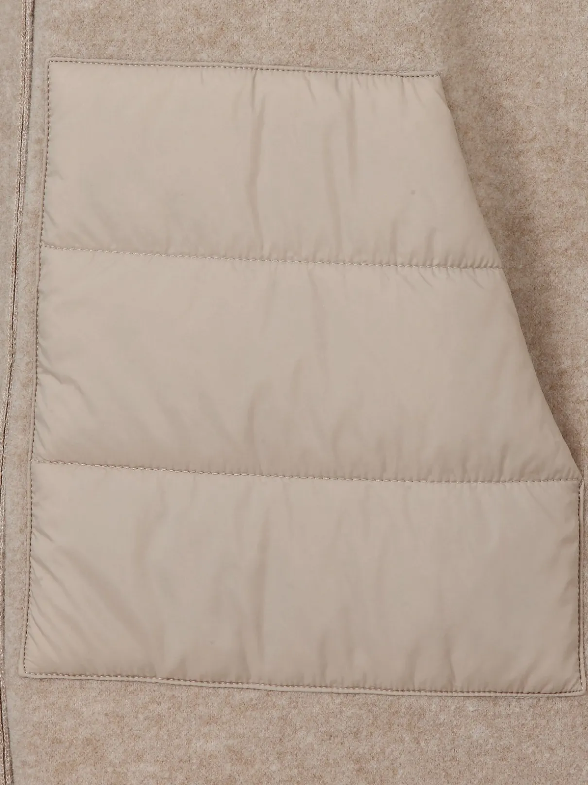 Mantel mit großem Kragen und Steppdetails