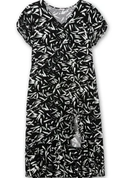 Maxikleid in Wickeloptik, mit hohem Schlitz