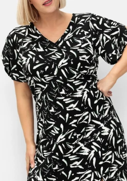 Maxikleid in Wickeloptik, mit hohem Schlitz