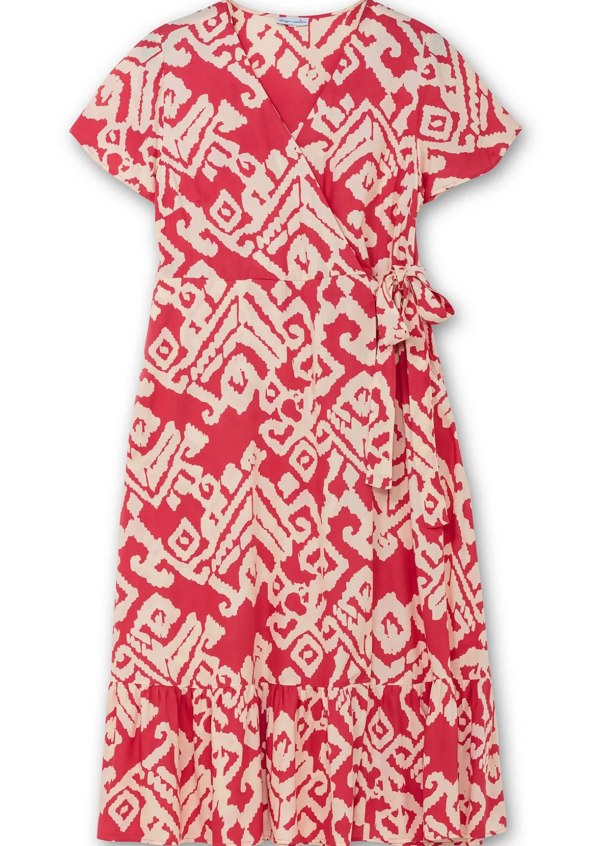 Maxikleid in Wickeloptik, mit Grafikprint